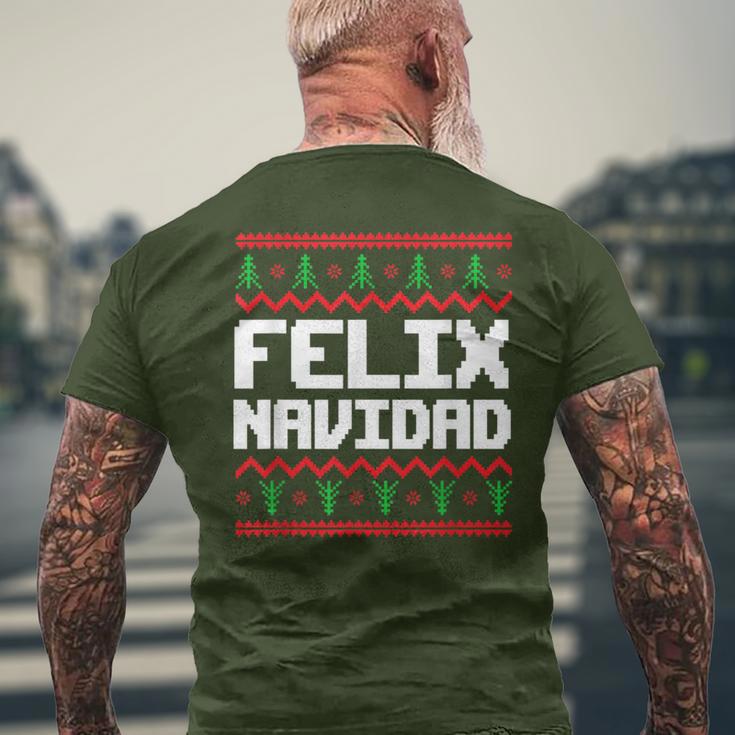 Felix Navidad Felix Name Day Xmas T-Shirt mit Rückendruck Geschenke für alte Männer