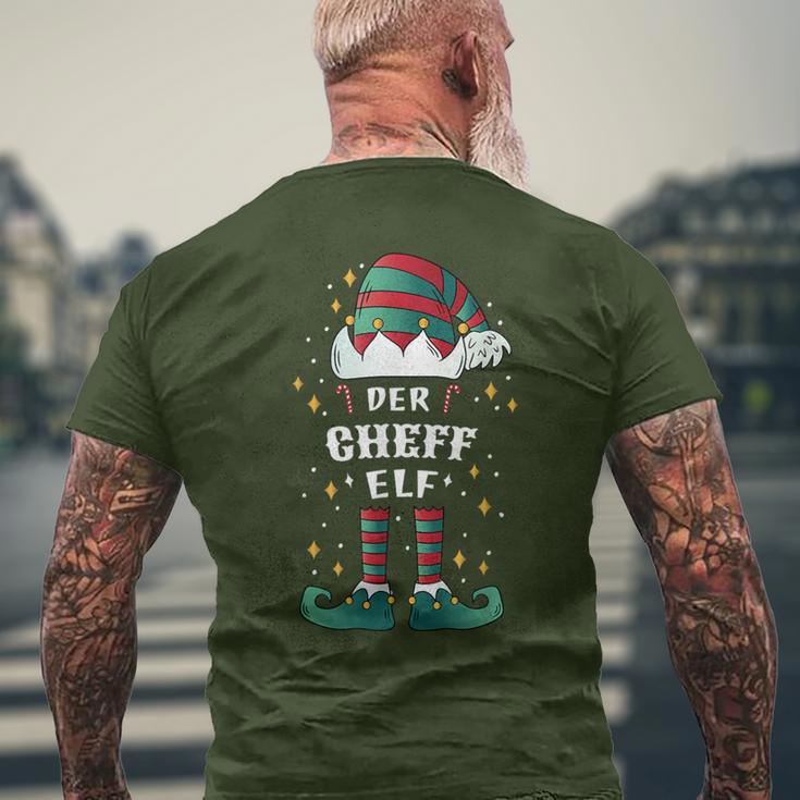 Elf Christmas Ich Bin Der Chef Elf T-Shirt mit Rückendruck Geschenke für alte Männer