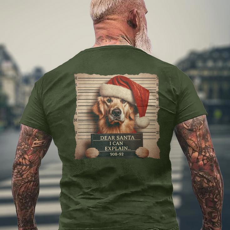 Golden Retriever Dog Christmas T-Shirt mit Rückendruck Geschenke für alte Männer