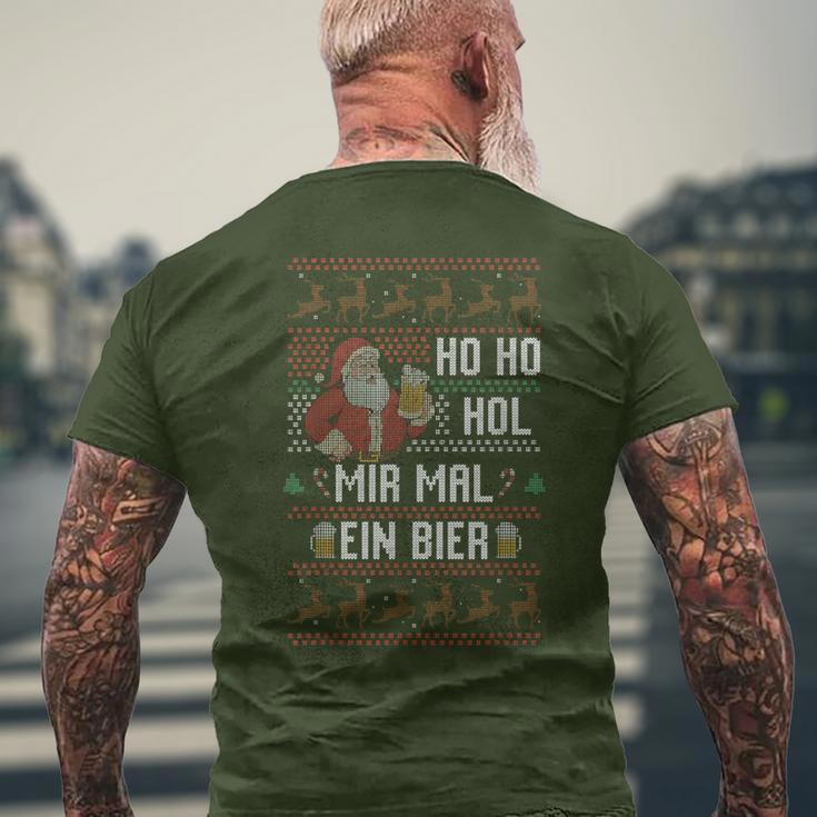 Ho Ho Hol Mir Mal Ein Bier Christmas T-Shirt mit Rückendruck Geschenke für alte Männer