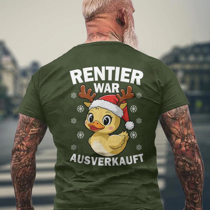 Reindeer Was Out Sold Christmas Elk Slogan T-Shirt mit Rückendruck Geschenke für alte Männer