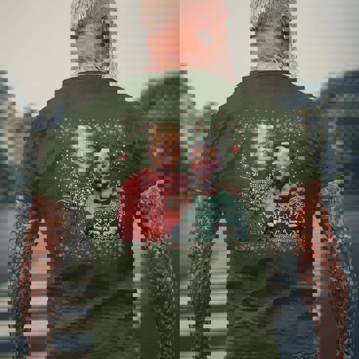 Trump Vance Brothers Ugly Christmas Xmas Sweater Trump Men's T-shirt Back Print Gifts for Old Men