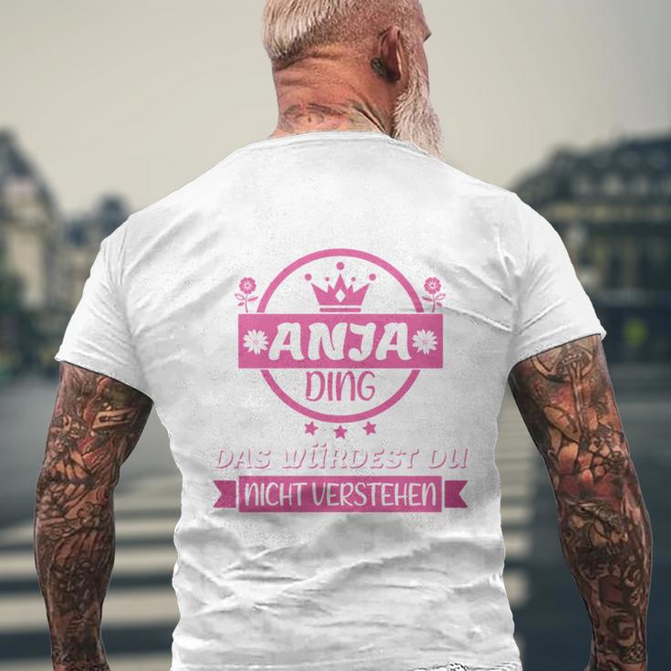 Anja Name First Name Name Day Das Ist Ein Anja Ding T-Shirt mit Rückendruck Geschenke für alte Männer