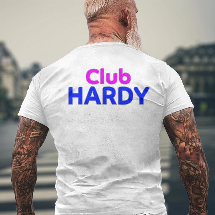 Club Hardy Family Reunion Squad First Name Last Name T-Shirt mit Rückendruck Geschenke für alte Männer