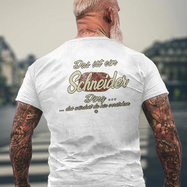 Das Ist Ein Schneider Ding Family Tailor T-Shirt mit Rückendruck Geschenke für alte Männer