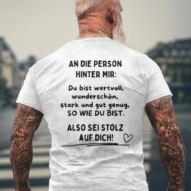 Du Bist Gut Genug Gray T-Shirt mit Rückendruck Geschenke für alte Männer