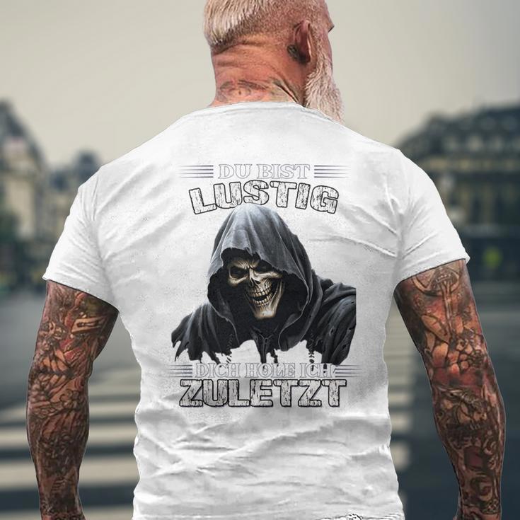 Du Bist Lustig Dich Hole Ich Zuletzt Sarkasmus Reaper Long-Sleeved T-Shirt mit Rückendruck Geschenke für alte Männer