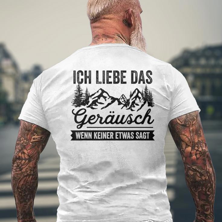 Hiking Ich Liebe Das Noise Wenn Keiner Etwas Sagt T-Shirt mit Rückendruck Geschenke für alte Männer