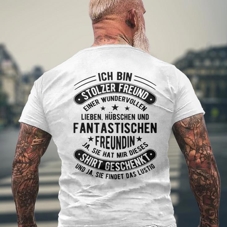 Ich Bin Stolzer Freundgeben Ich Habe Eine Freundin S T-Shirt mit Rückendruck Geschenke für alte Männer