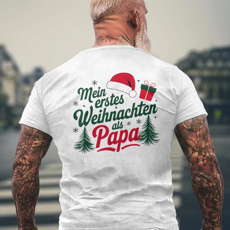 Mein Erstes Weihnachten Als Papa T-Shirt mit Rückendruck Geschenke für alte Männer