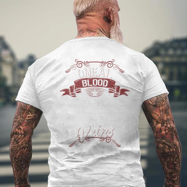 Oneal Blood Runs Through Myeins Last Name Family S T-Shirt mit Rückendruck Geschenke für alte Männer