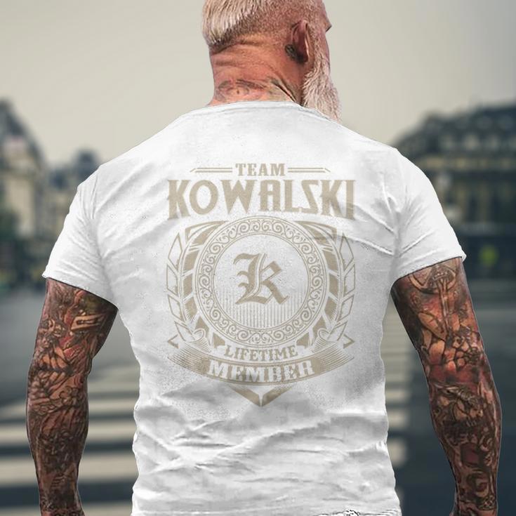 Team Kowalski Lifetime Member Last Name Kowalski Family T-Shirt mit Rückendruck Geschenke für alte Männer