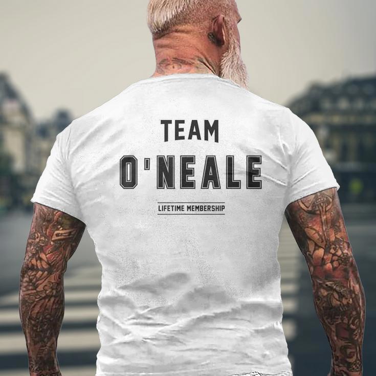 Team O'neale Proud Family Last Name Family T-Shirt mit Rückendruck Geschenke für alte Männer