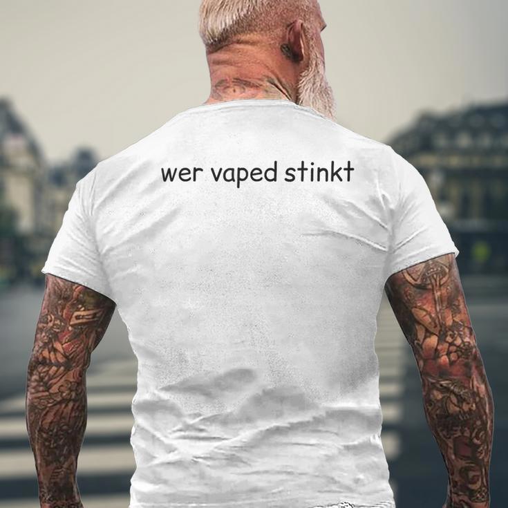 Whoaped Stinkt Lettering T-Shirt mit Rückendruck Geschenke für alte Männer