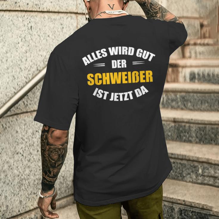 Alles Wird Gut Der Schweißist Jetzt Da T-Shirt mit Rückendruck Geschenke für Ihn