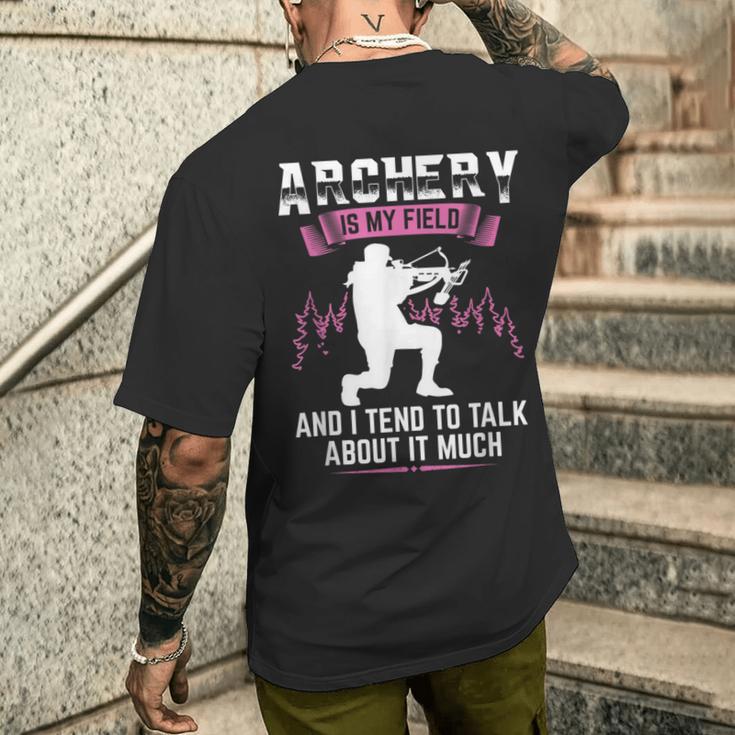 Archery Ist Mein Ding Archers Slogan T-Shirt mit Rückendruck Geschenke für Ihn