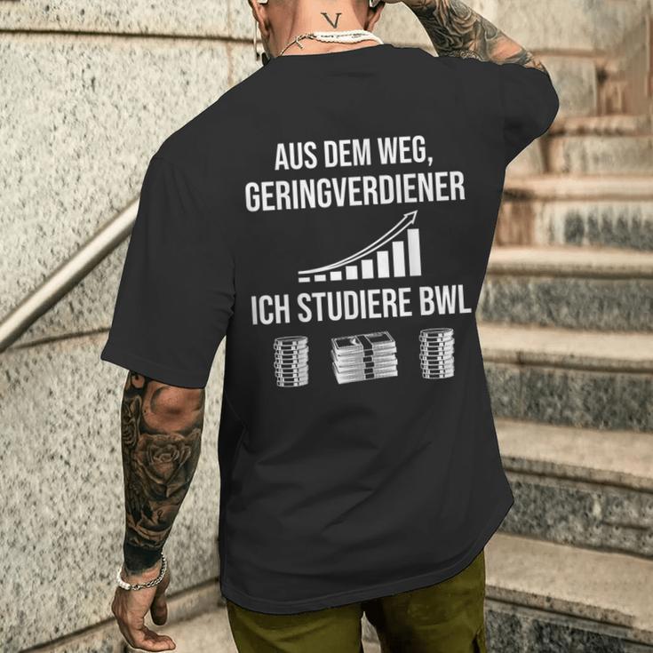 Aus Dem Weg Geringverdiener S T-Shirt mit Rückendruck Geschenke für Ihn