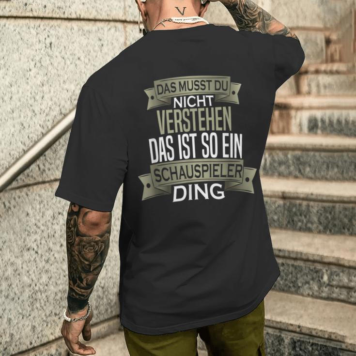 Beruf Ist So Ein Ding Schausteller T-Shirt mit Rückendruck Geschenke für Ihn