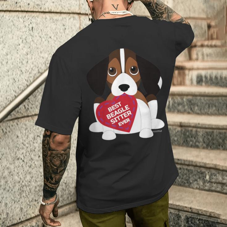 Best Beagle Dog Sitter Ever Beagle Dog Sitter T-Shirt mit Rückendruck Geschenke für Ihn