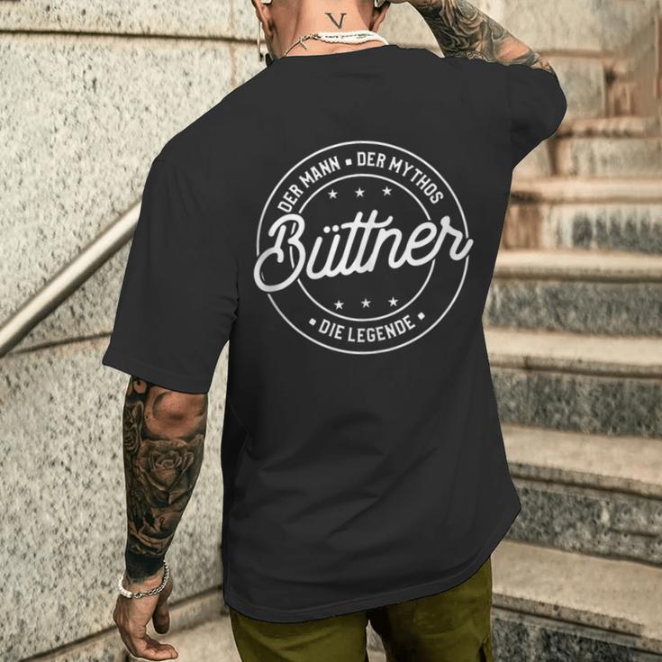 Büttner Der Mann Der Mythos Die Legende T-Shirt mit Rückendruck Geschenke für Ihn