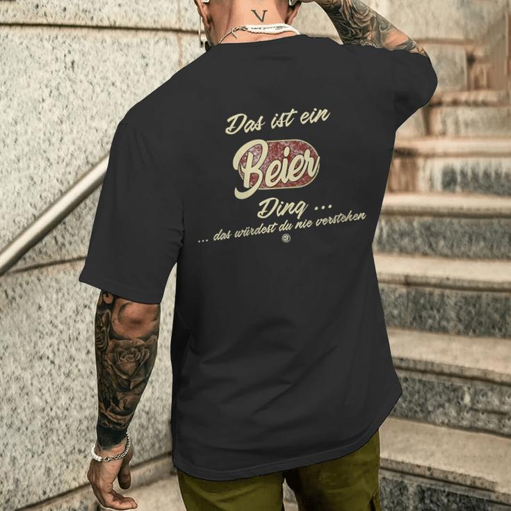 Damen Das Ist Ein Beier Ding Lustiges Familie Beier Mit-Ausschnitt T-Shirt mit Rückendruck Geschenke für Ihn