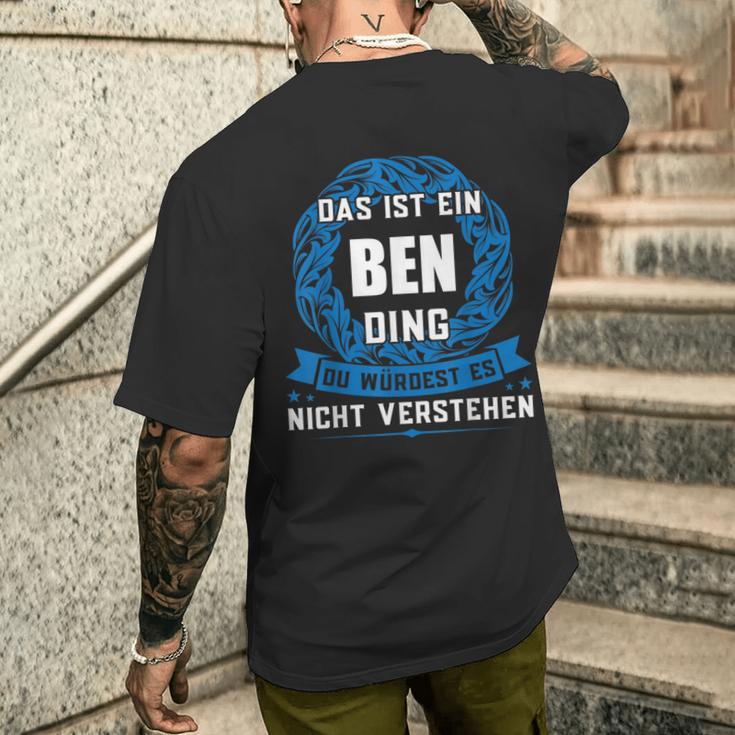 Das Ist Ein Ben Dingorname T-Shirt mit Rückendruck Geschenke für Ihn