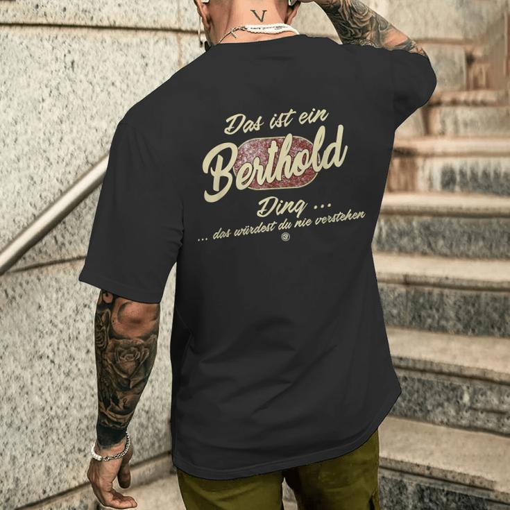 Das Ist Ein Berthold Ding Lustiges Familie Berthold T-Shirt mit Rückendruck Geschenke für Ihn