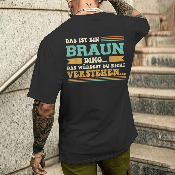 Das Ist Ein Braun Ding T-Shirt mit Rückendruck Geschenke für Ihn