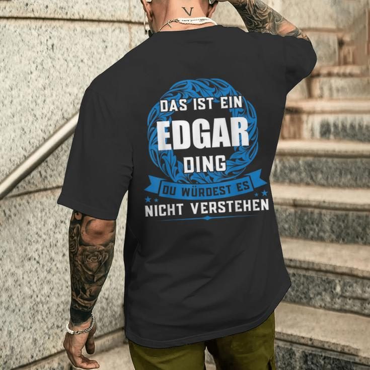 Das Ist Ein Edgar Dingorname T-Shirt mit Rückendruck Geschenke für Ihn