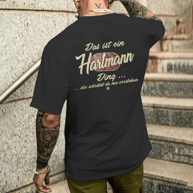 'Das Ist Ein Hartmann Ding' Family T-Shirt mit Rückendruck Geschenke für Ihn