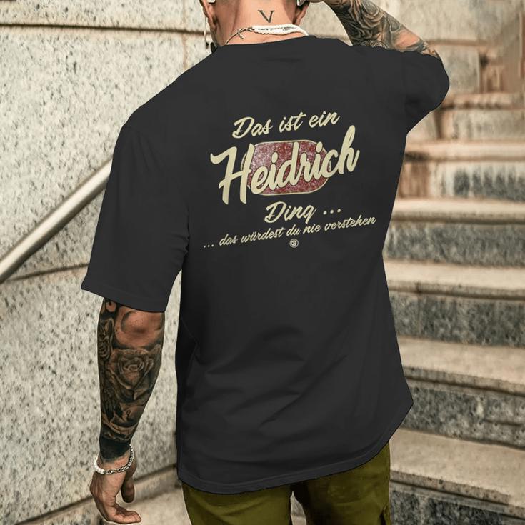 Das Ist Ein Heidrich Ding Family Heidrich T-Shirt mit Rückendruck Geschenke für Ihn