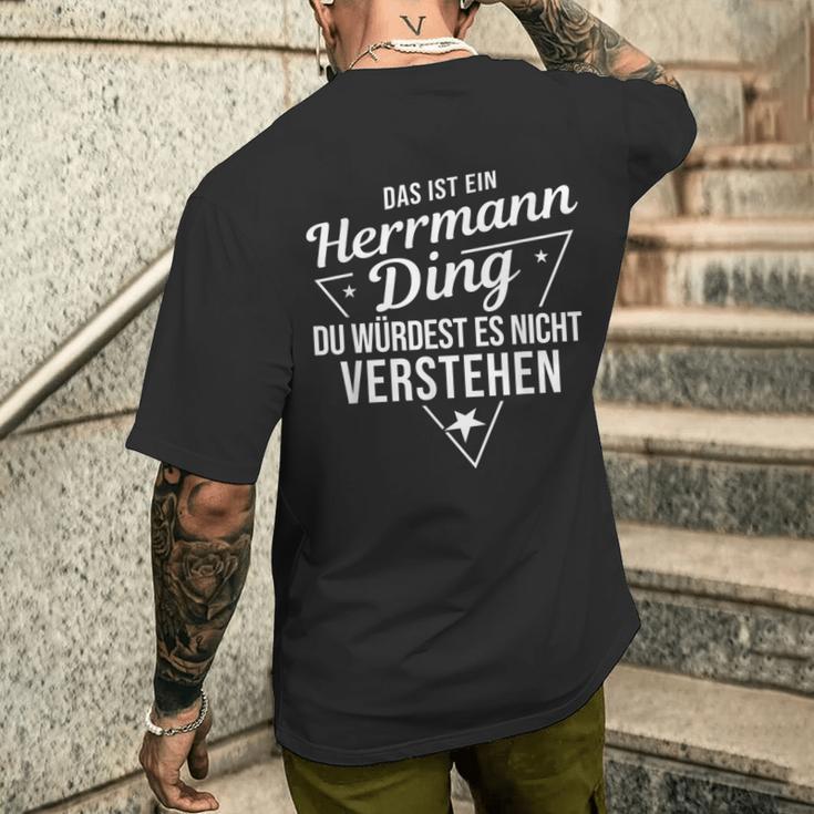 Das Ist Ein Herrmann Ding Du Würdest Es Nicht Understand T-Shirt mit Rückendruck Geschenke für Ihn