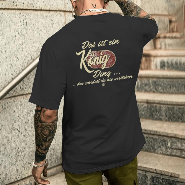 Das Ist Ein König Ding It's A King Ding Family T-Shirt mit Rückendruck Geschenke für Ihn