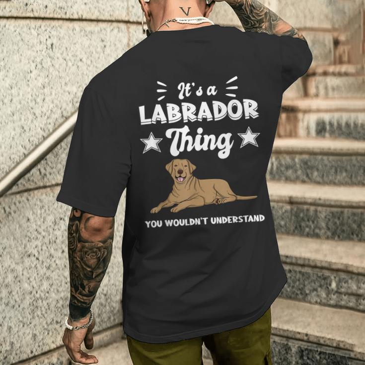 'Das Ist Ein Labrador Ding Labby Brown Labrador T-Shirt mit Rückendruck Geschenke für Ihn