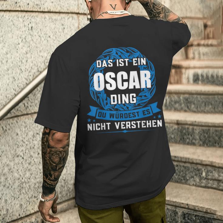 Das Ist Ein Oscar Dingorname T-Shirt mit Rückendruck Geschenke für Ihn