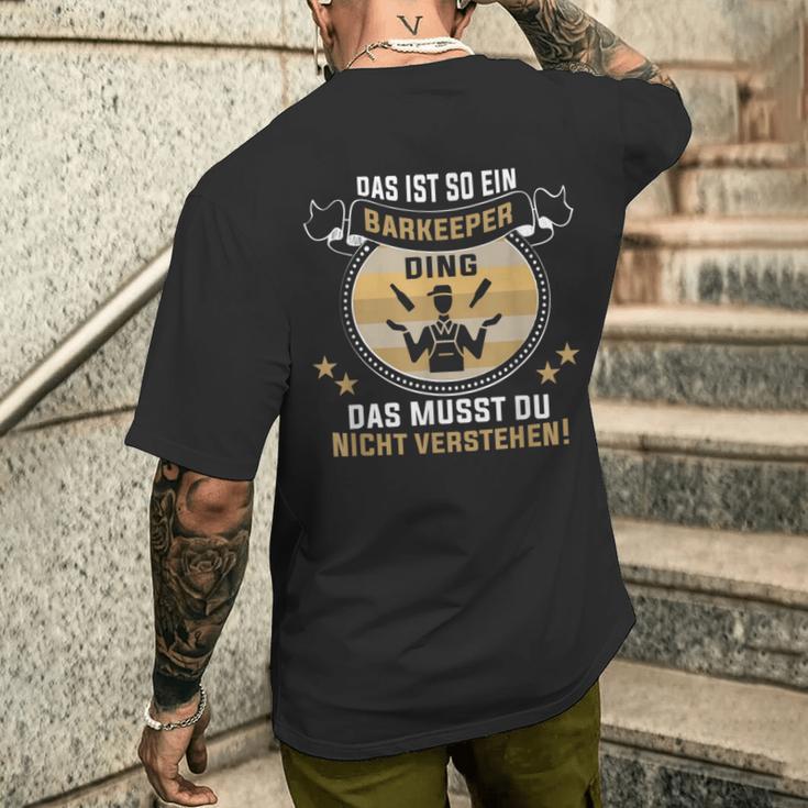 Das Ist So Ein Bartender Ding Barmann Bartender S T-Shirt mit Rückendruck Geschenke für Ihn