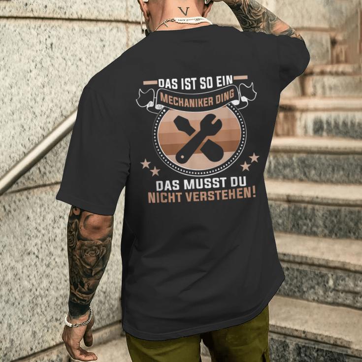 Das Ist So Ein Mechaniker Ding Tuner Car Mechanic T-Shirt mit Rückendruck Geschenke für Ihn