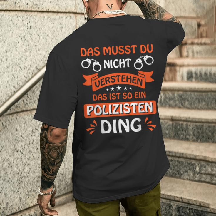 Das Ist So Ein Polizisten Ding Police Officer Police S T-Shirt mit Rückendruck Geschenke für Ihn