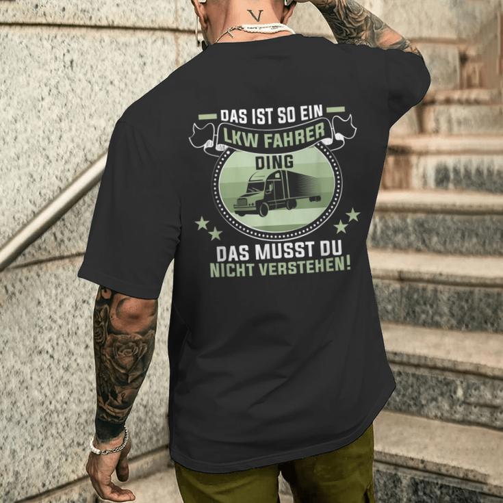 Das Ist So Ein Trucker Ding Lorry Driver T-Shirt mit Rückendruck Geschenke für Ihn