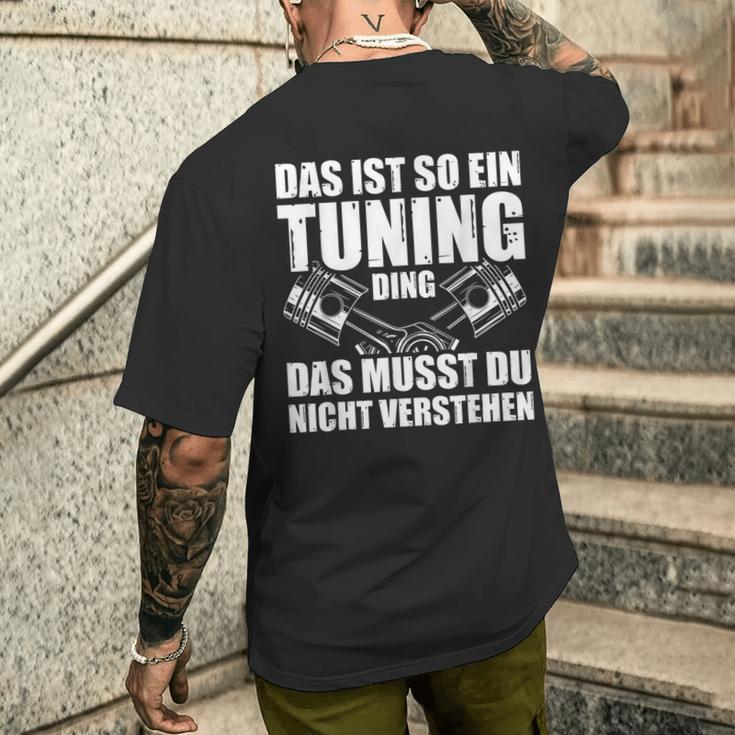 Das Ist So Ein Tuning Ding Tuner Car Screwdriver S T-Shirt mit Rückendruck Geschenke für Ihn