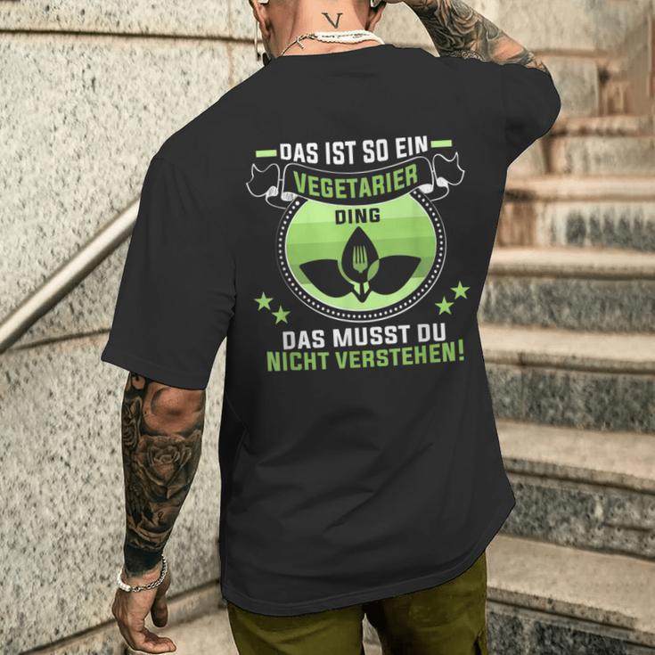 Das Ist So Einegetarier Dingeganeregetarier T-Shirt mit Rückendruck Geschenke für Ihn