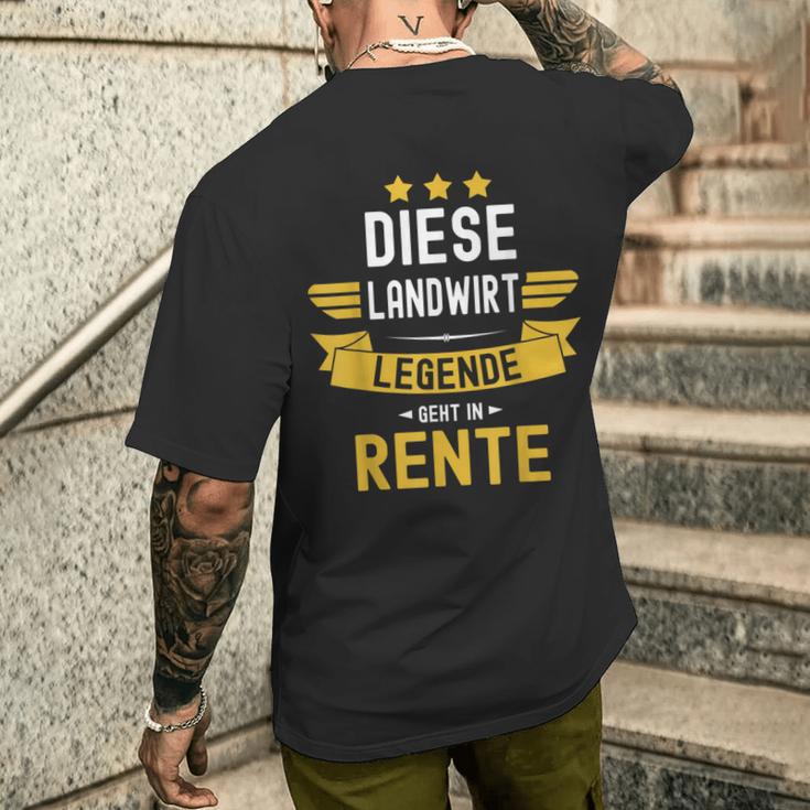 Die Legende Geht In Rente Geht In T-Shirt mit Rückendruck Geschenke für Ihn