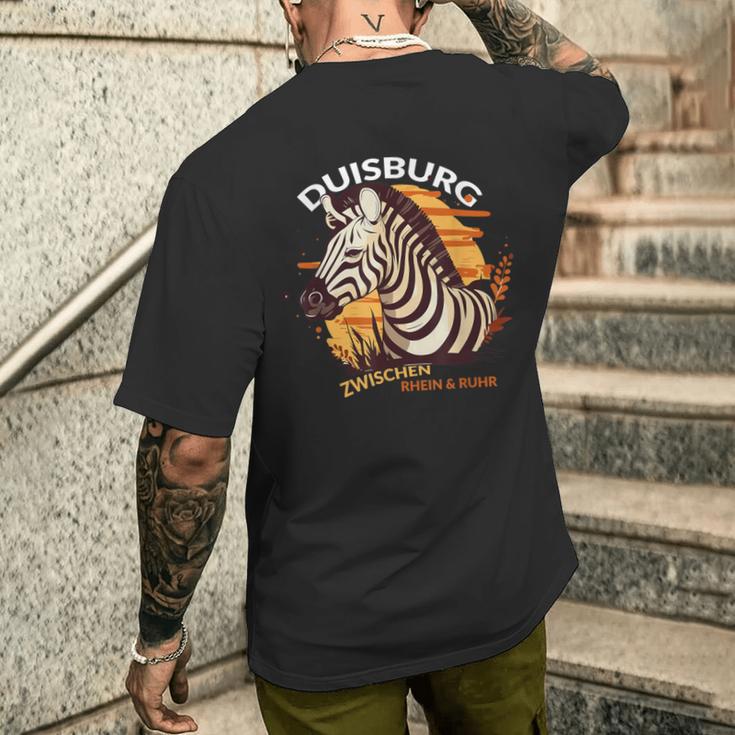 Duisburg Stolz Zebra Töfte Rhein Ruhr For Duisburg T-Shirt mit Rückendruck Geschenke für Ihn