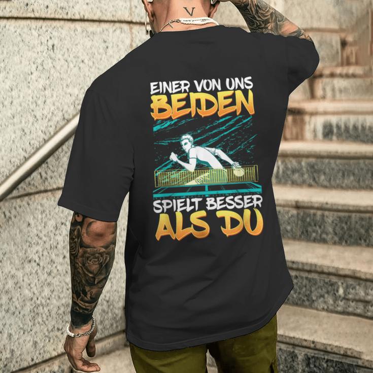 Einon Uns Beiden Spielt Besser Als Du Tischten German T-Shirt mit Rückendruck Geschenke für Ihn