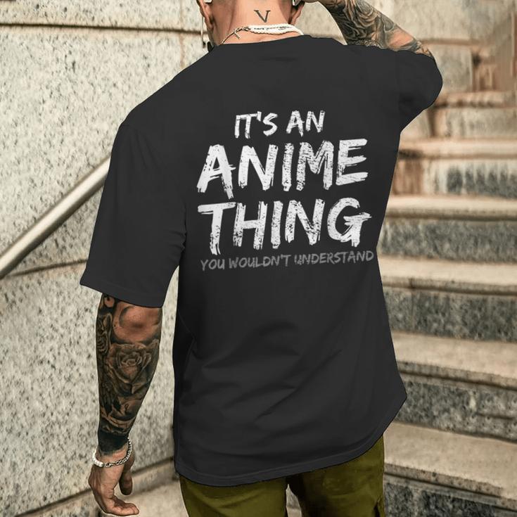 Es Ist Ein Anime-Ding T-Shirt mit Rückendruck Geschenke für Ihn