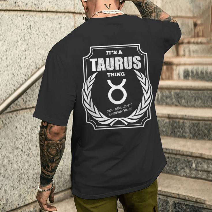 Es Ist Ein Stier Ding Sternzeichen Horoskop Astrologie T-Shirt mit Rückendruck Geschenke für Ihn