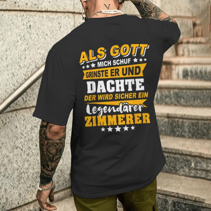 Quote Zimmererer T-Shirt mit Rückendruck Geschenke für Ihn