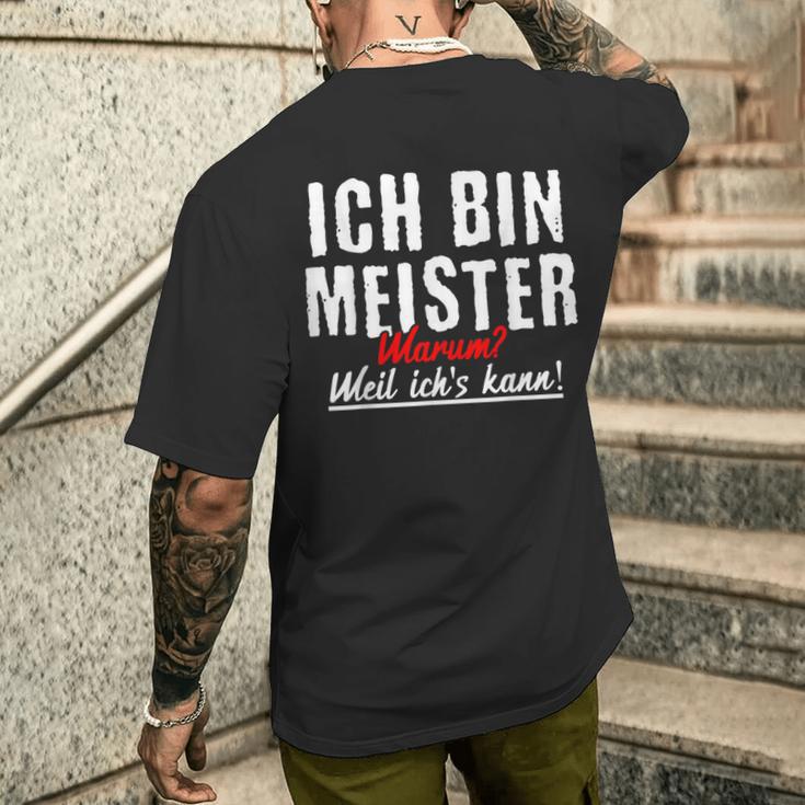 Slogan For Meister Crafts T-Shirt mit Rückendruck Geschenke für Ihn