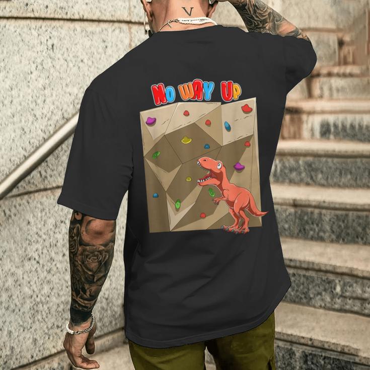 T-Rex Boulder Climbing T-Shirt mit Rückendruck Geschenke für Ihn