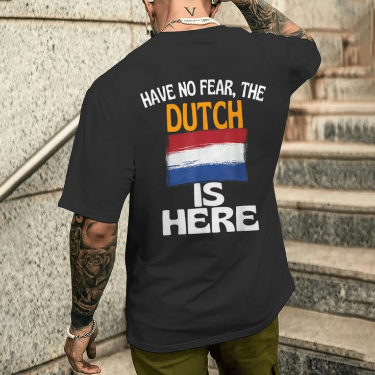 Hab Keine Angst Die Hollander Sind Hier Holland T-Shirt mit Rückendruck Geschenke für Ihn